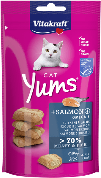 Cat Yums Laks