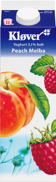 Yoghurt M/peach Melba