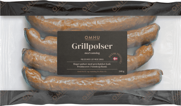 Omhu Grillpølser M/Ramsløg