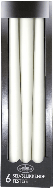 Stagelys 2,2X28cm Hvid 6Pk