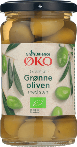 Gb Grøn Oliven M/sten Øko