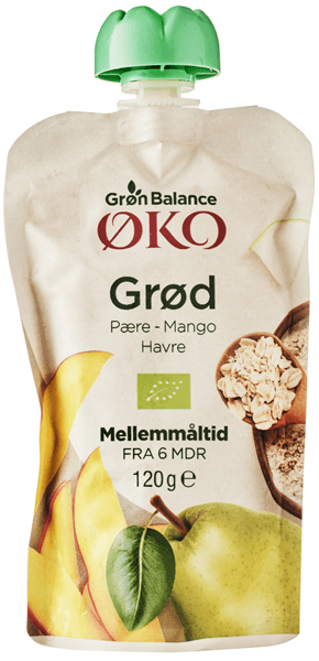 Gb Grød Havre/pær/mang Øko