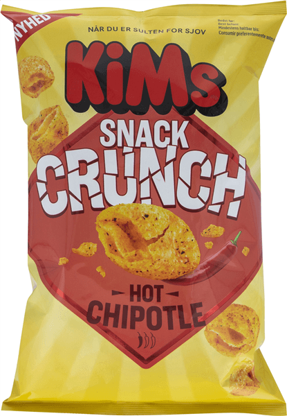 Snack Crunch chips m. chipotle krydderi