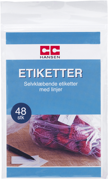 Fryse - Etiketter