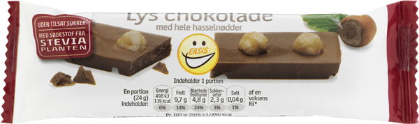 Easis Bar Lys Choko M/ Nød