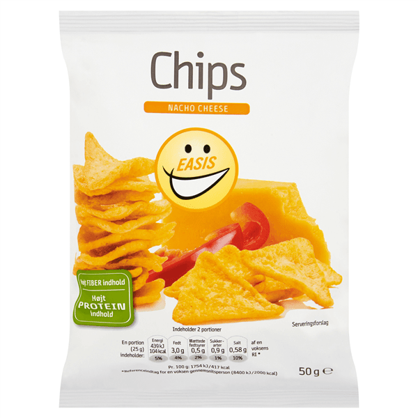 Chips m. ost fedtreduceret