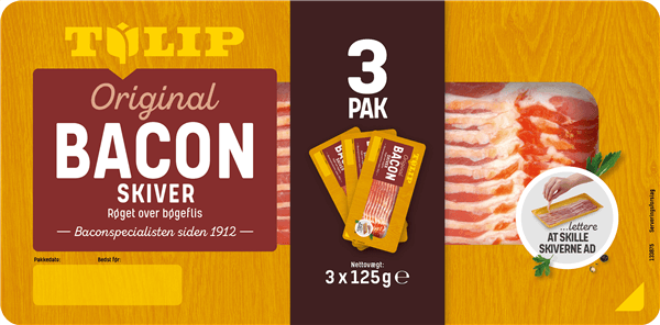 Bacon i skiver