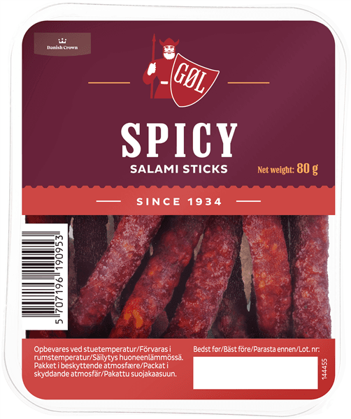 Gøl Spicy Salami Sticks