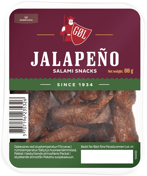 Gøl Salami Snacks Jalapeno