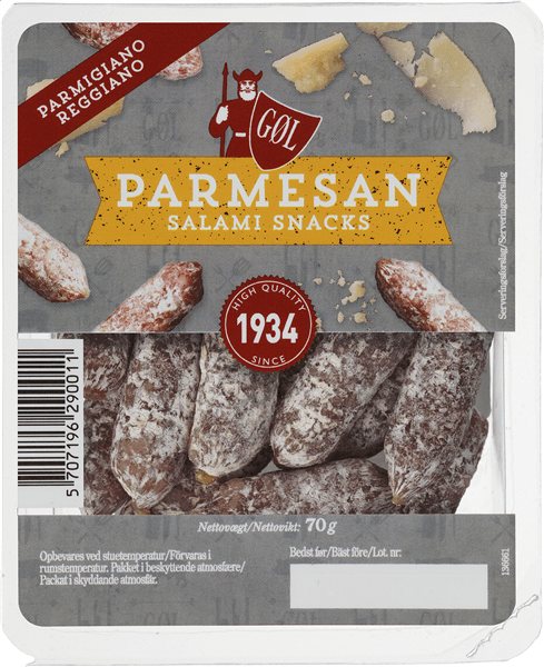 Gøl Salami Snacks Parmesan