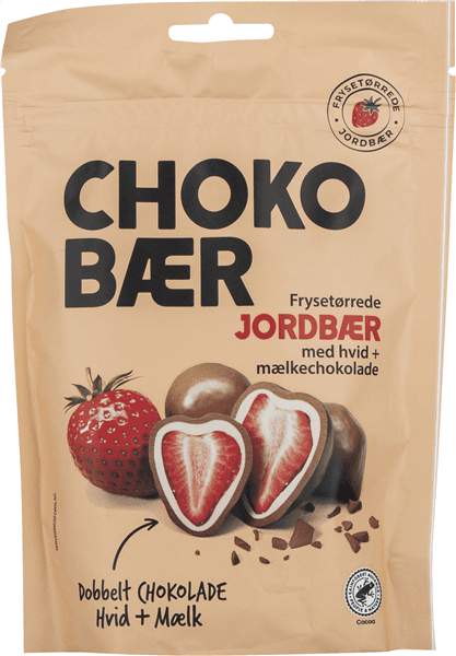 Chokobær Jordbær Lys/hvid