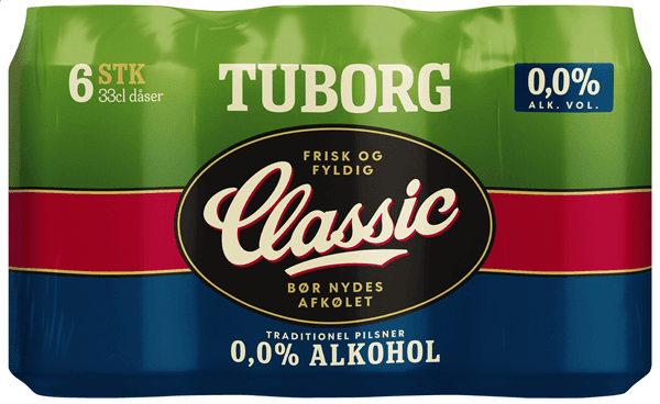 Tuborg Classic 0,0 6-pk Ds