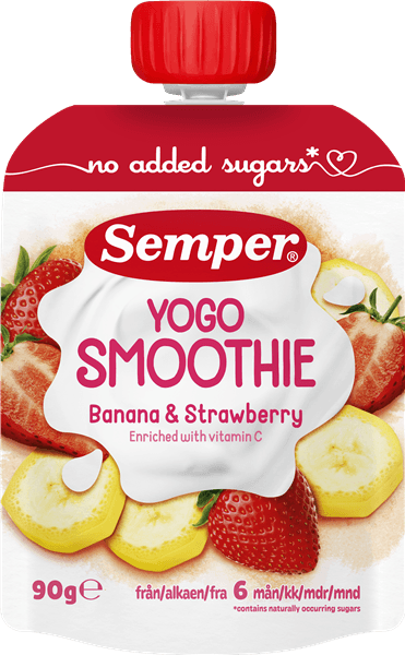 Semper Yougurt/jordbær 6M