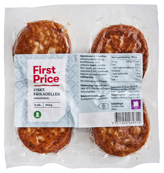 Fp Fiskefrikadeller 4 Stk