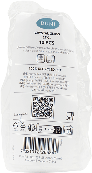 Plastik Glas 27cl