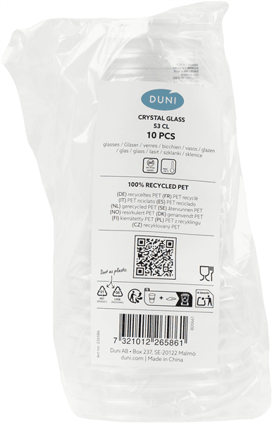 Plastik Ølkrus 53cl