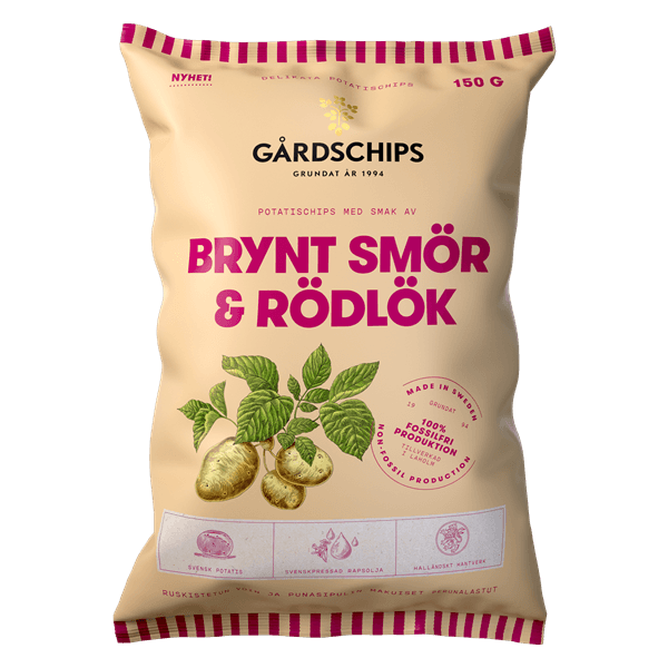Brynt Smør & Rødløg Chips