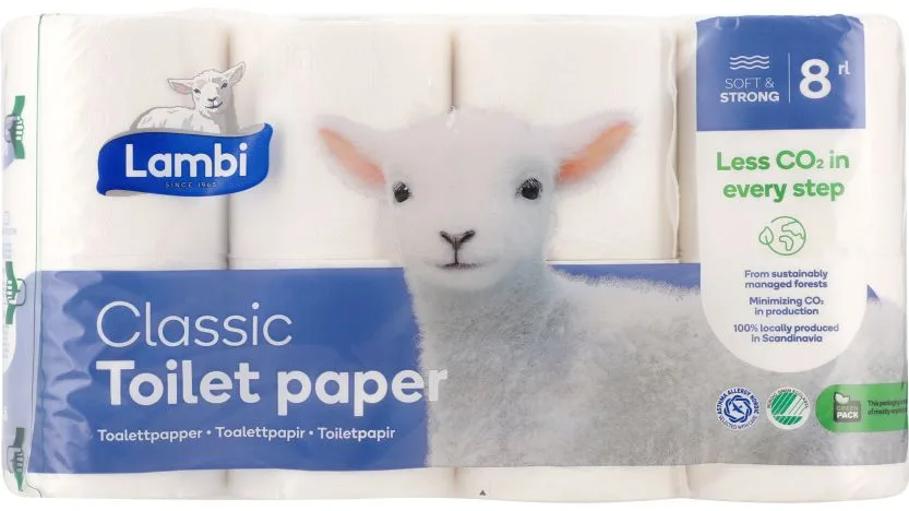 Toiletpapir classic, Lambi