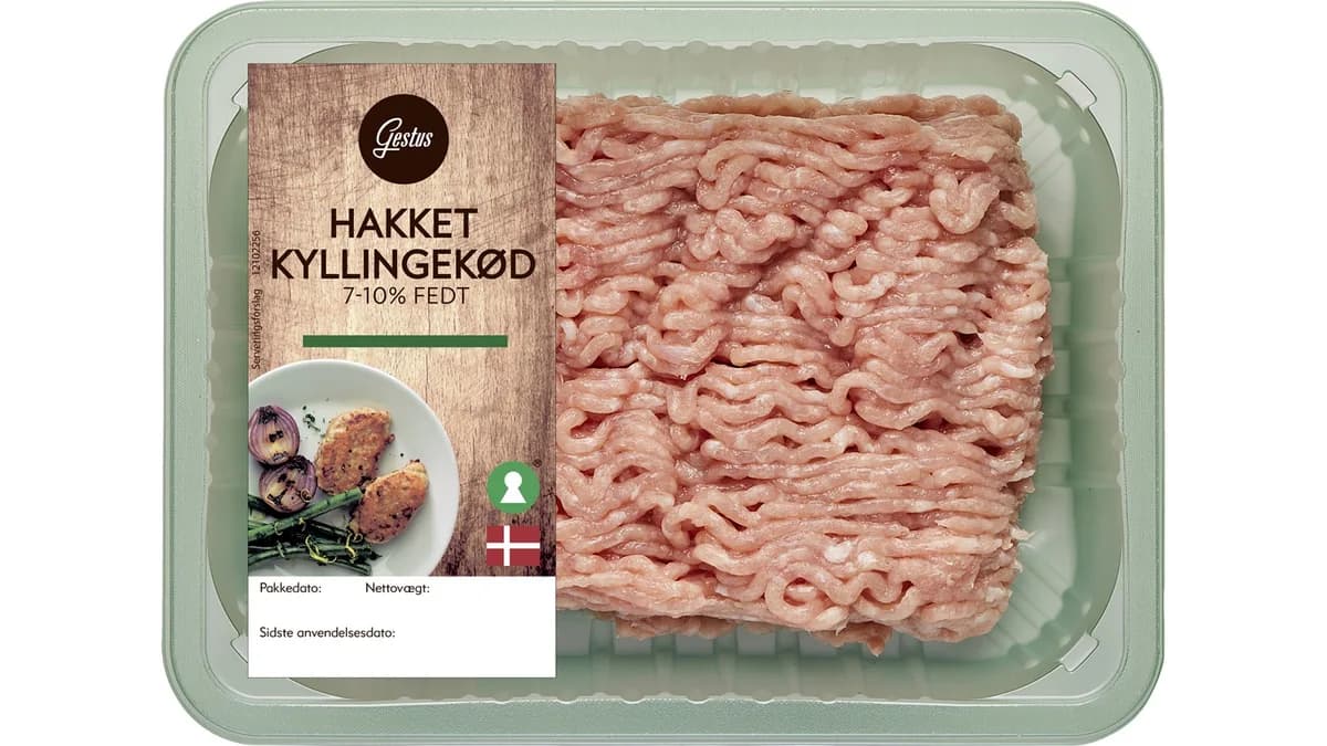 Hakket kylling 7-10%, Gestus