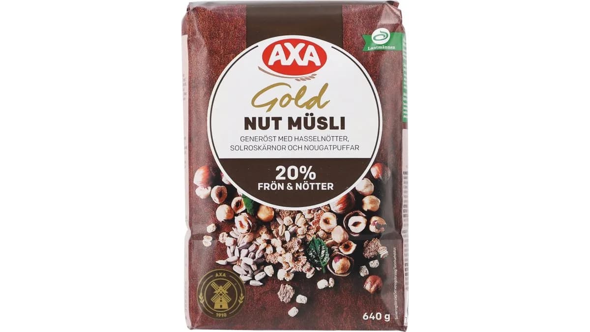 Axa F-guld Nødde Mäsli