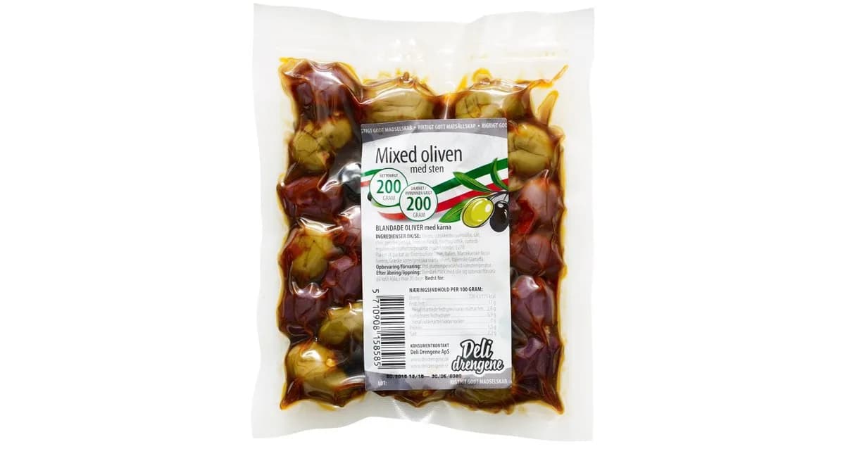 Blandede oliven, Deli Drengene