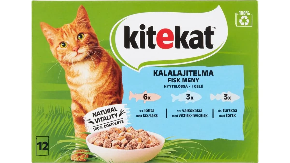 Vådfoder m. fisk, Kitekat