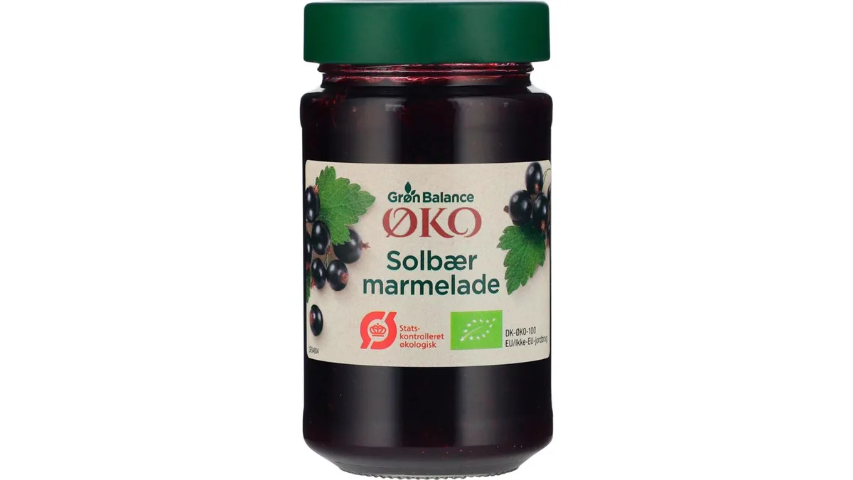 Gb Marmelade Solbær Øko