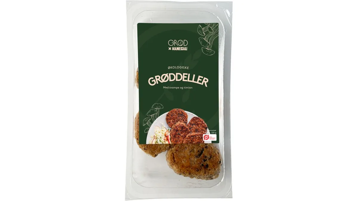 Grøddeller m. svampe & timian øko. Hanegal