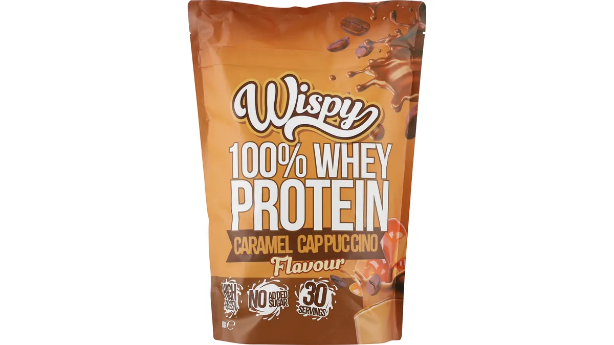 Proteinpulver m. smag af karamel & kaffe, Wispy
