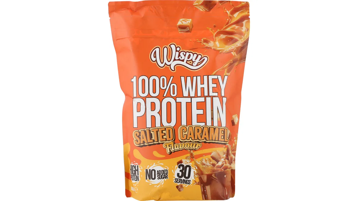 Proteinpulver m. smag af saltkaramel, Wispy