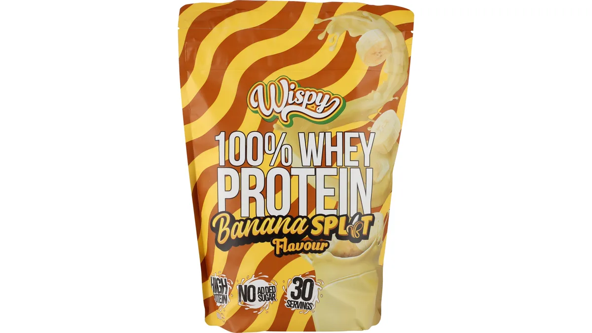 Proteinpulver m. smag af banan & chokolade, Wispy