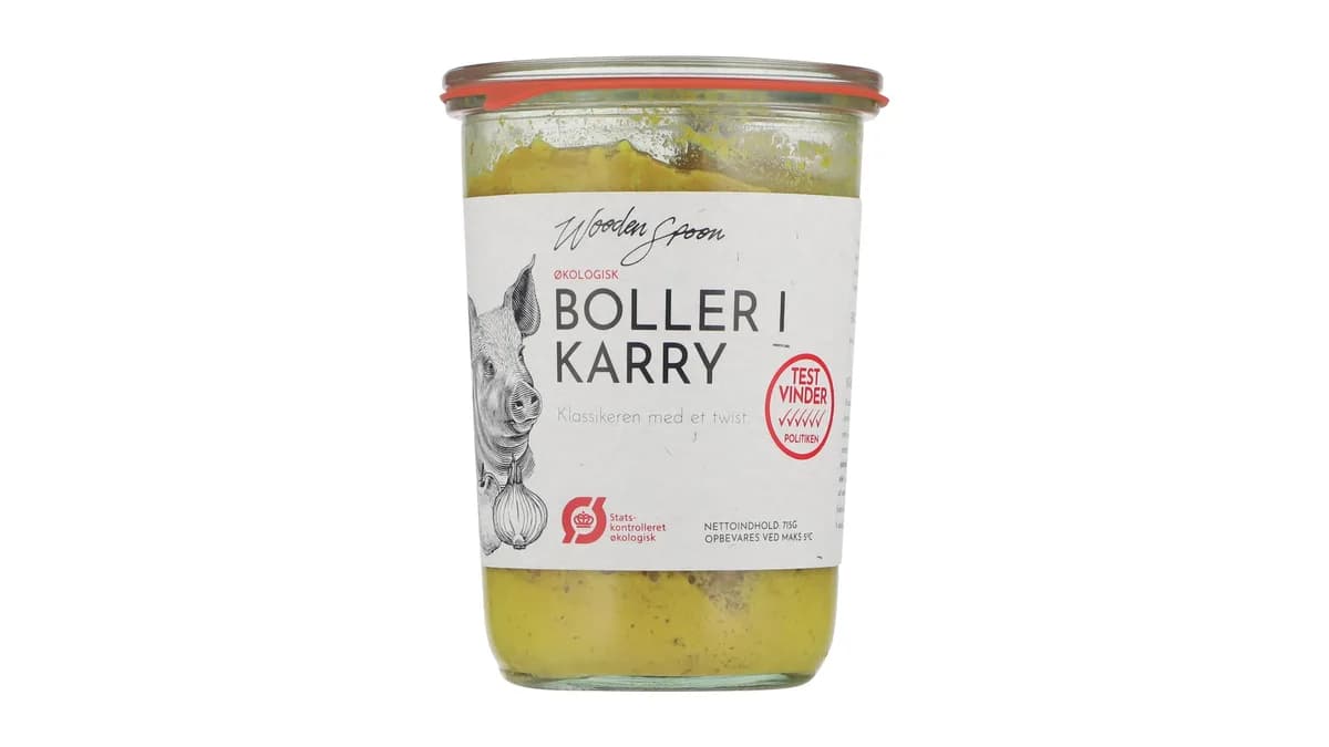 Boller i karry øko. Wooden Spoon