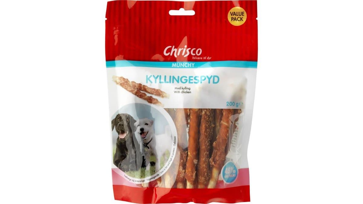 Hundegodbid kyllingespyd, Chrisco