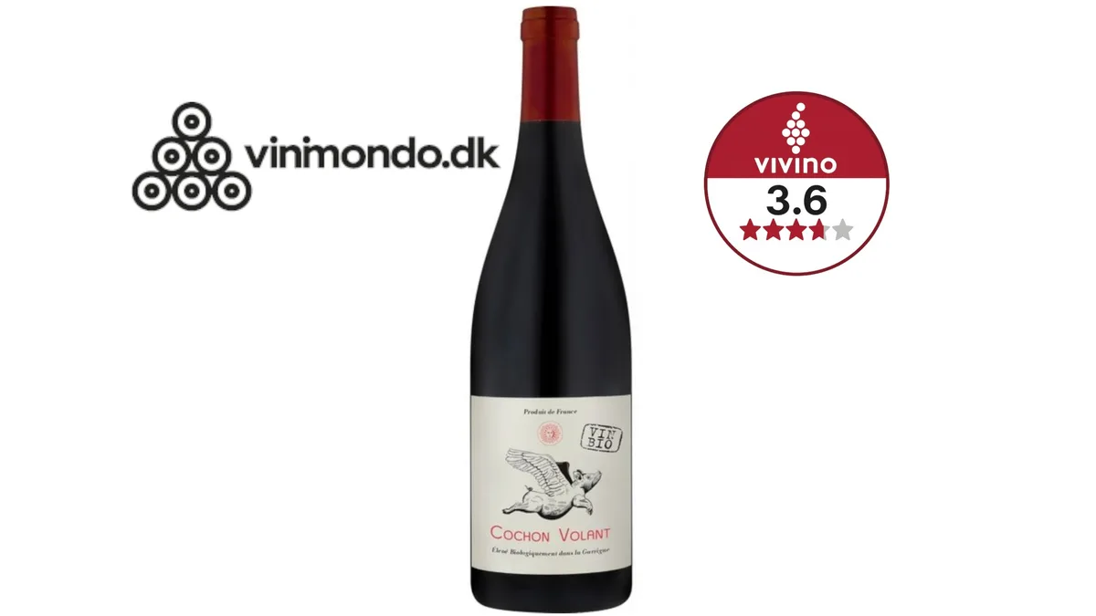 🇫🇷 Rouge Corbiéres 13,0% øko., Cochon Volant