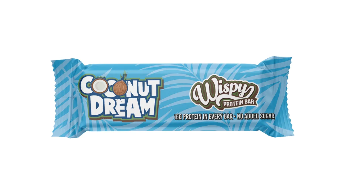 Proteinbar m. kokos & mælkechokolade, Wispy