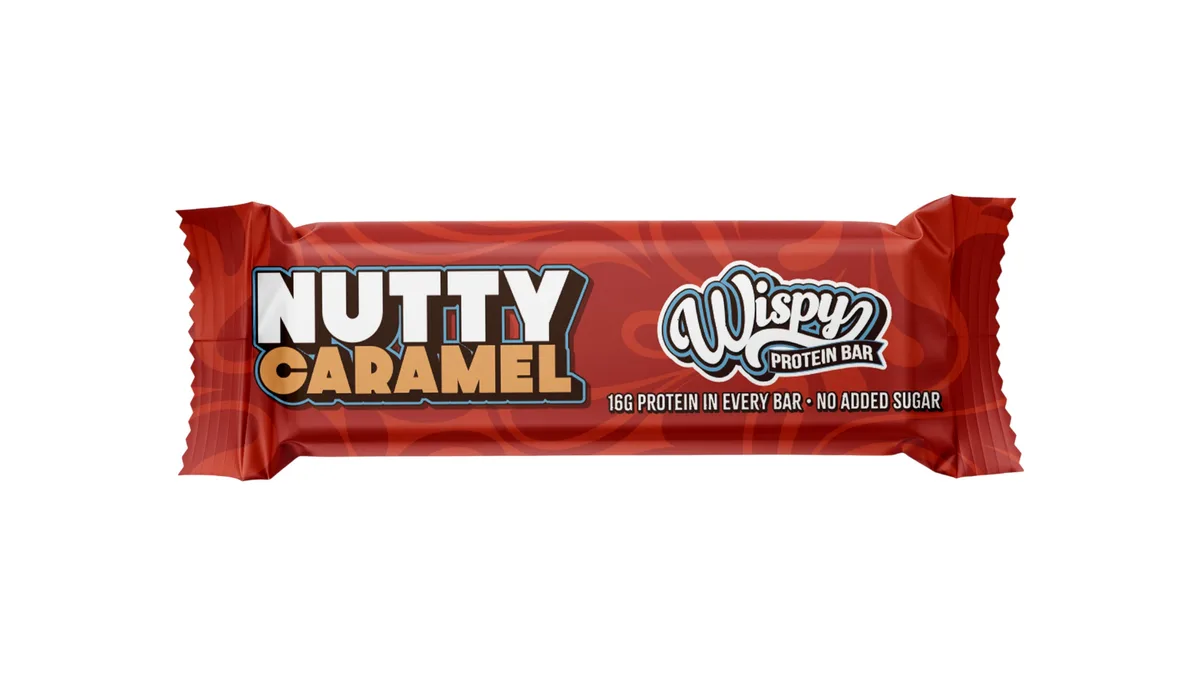 Proteinbar m. peanuts, karamel & mælkechokolade, Wispy