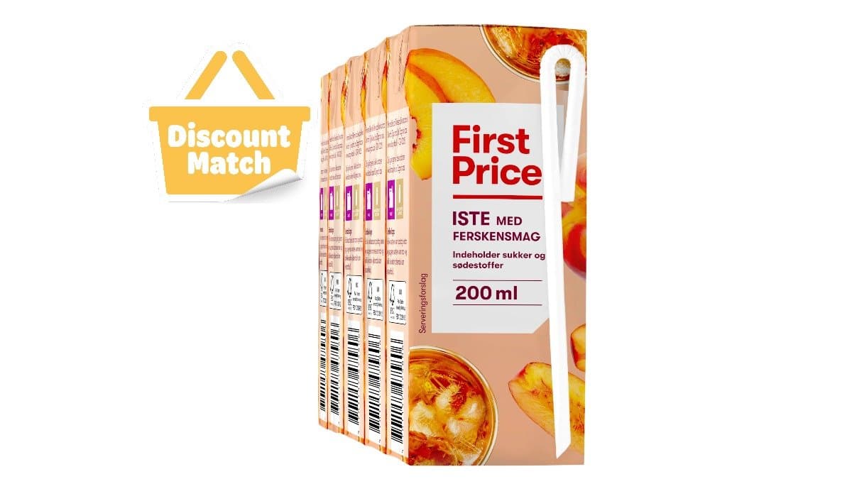 Iste m. ferskensmag i brik, First Price