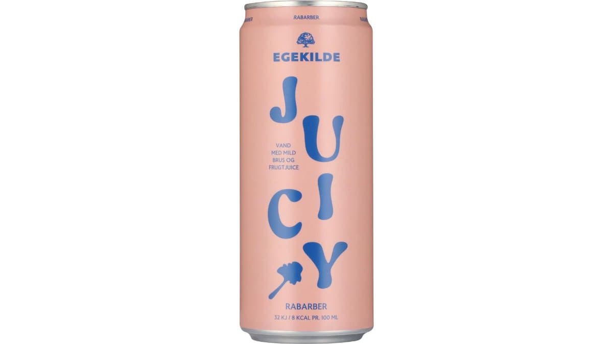 Danskvand m. rabarber frugtjuice, Egekilde Juicy