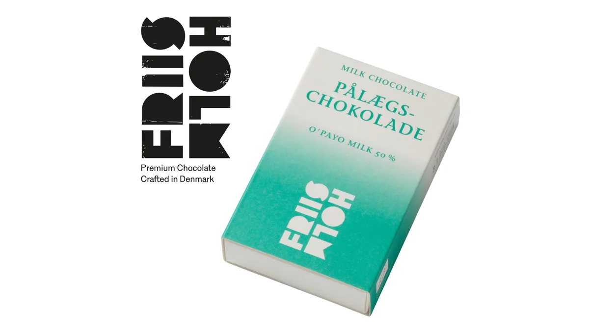 Lys pålægschokolade O'Payo 50% øko. Friis Holm Chokolade