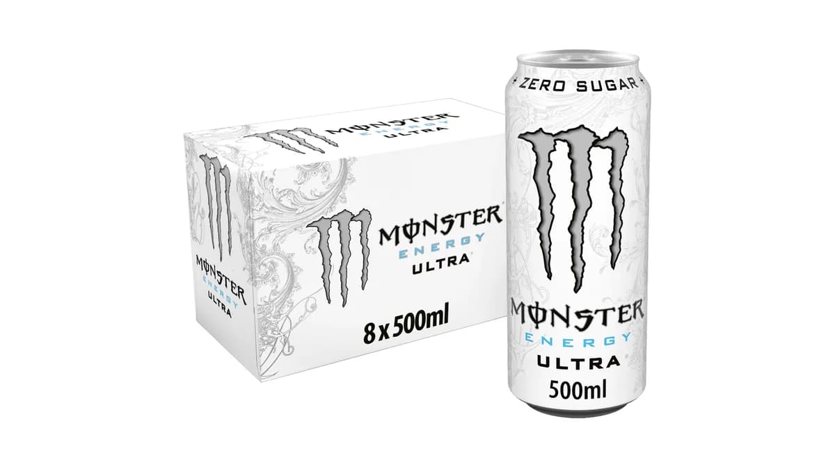 Energidrik 8x0,5 L, Monster Ultra