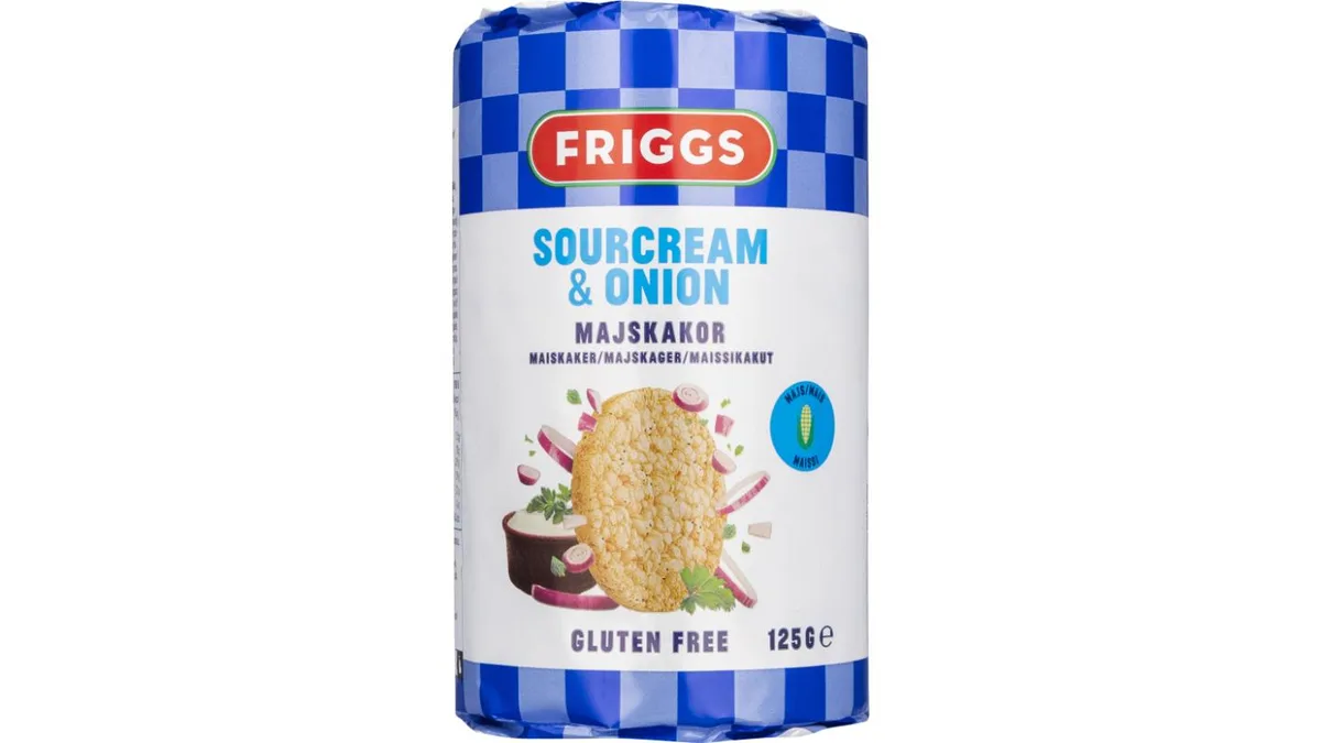 Majskager m. sour cream & onion, Friggs