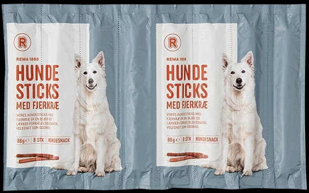 HUNDESTICKS M/FJERKRÆ