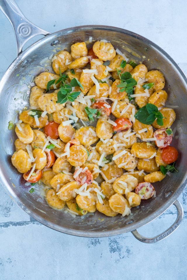 Gnocchi af søde kartofler