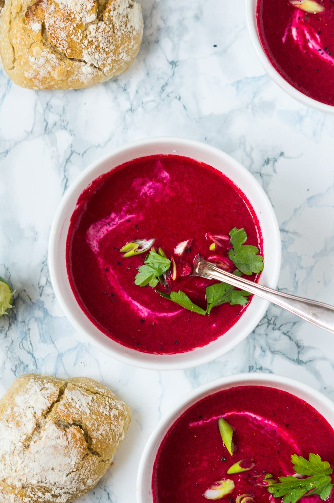 Rødbedesuppe med kokosmælk og ingefær