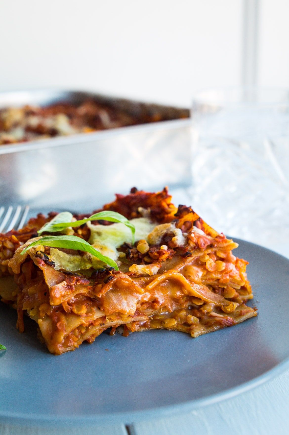 Vegetarisk linselasagne