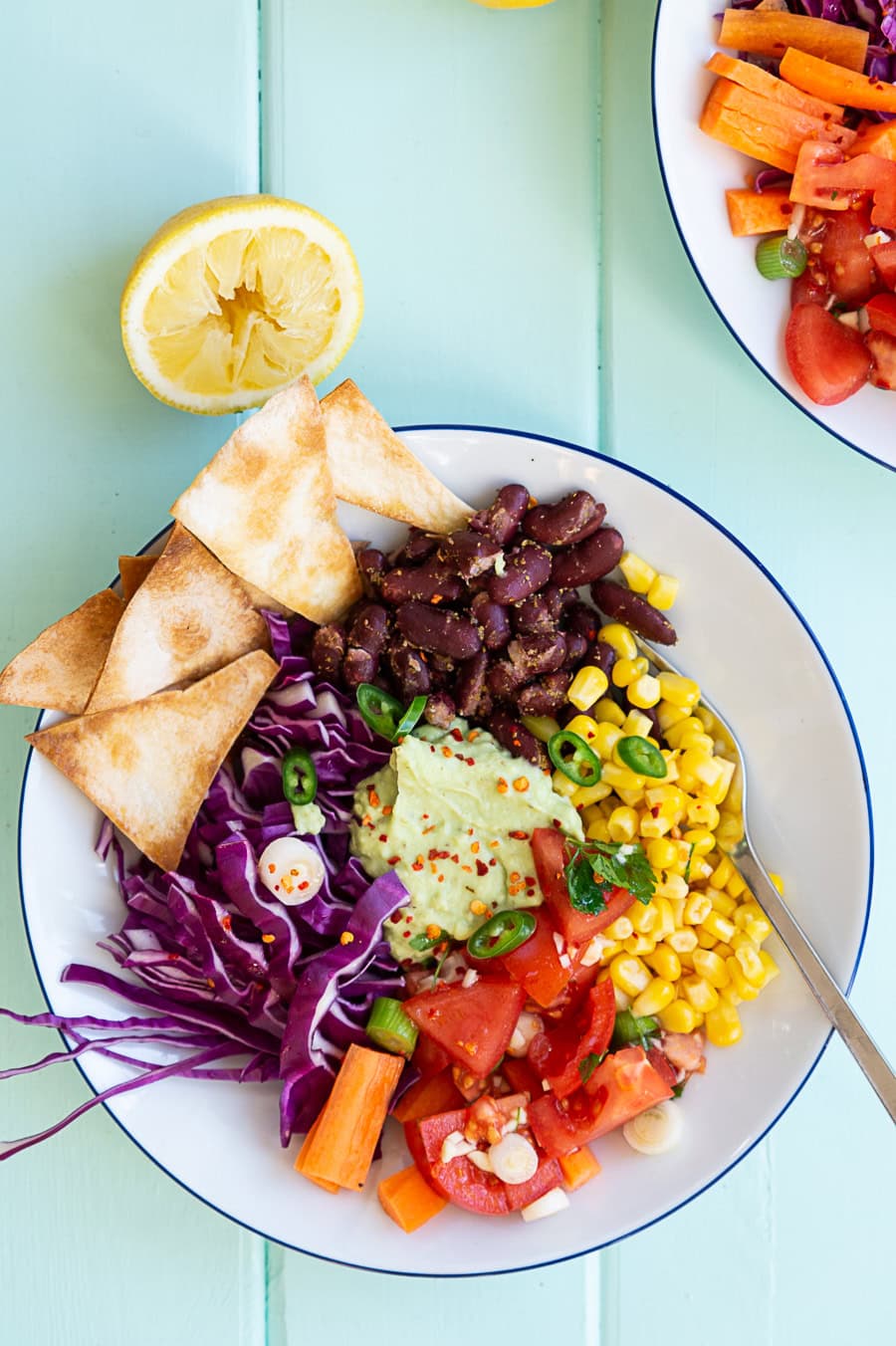 Tacobowl med avocado-mayo creme