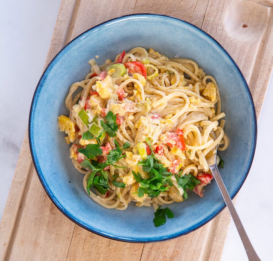 Pasta i pikantsauce