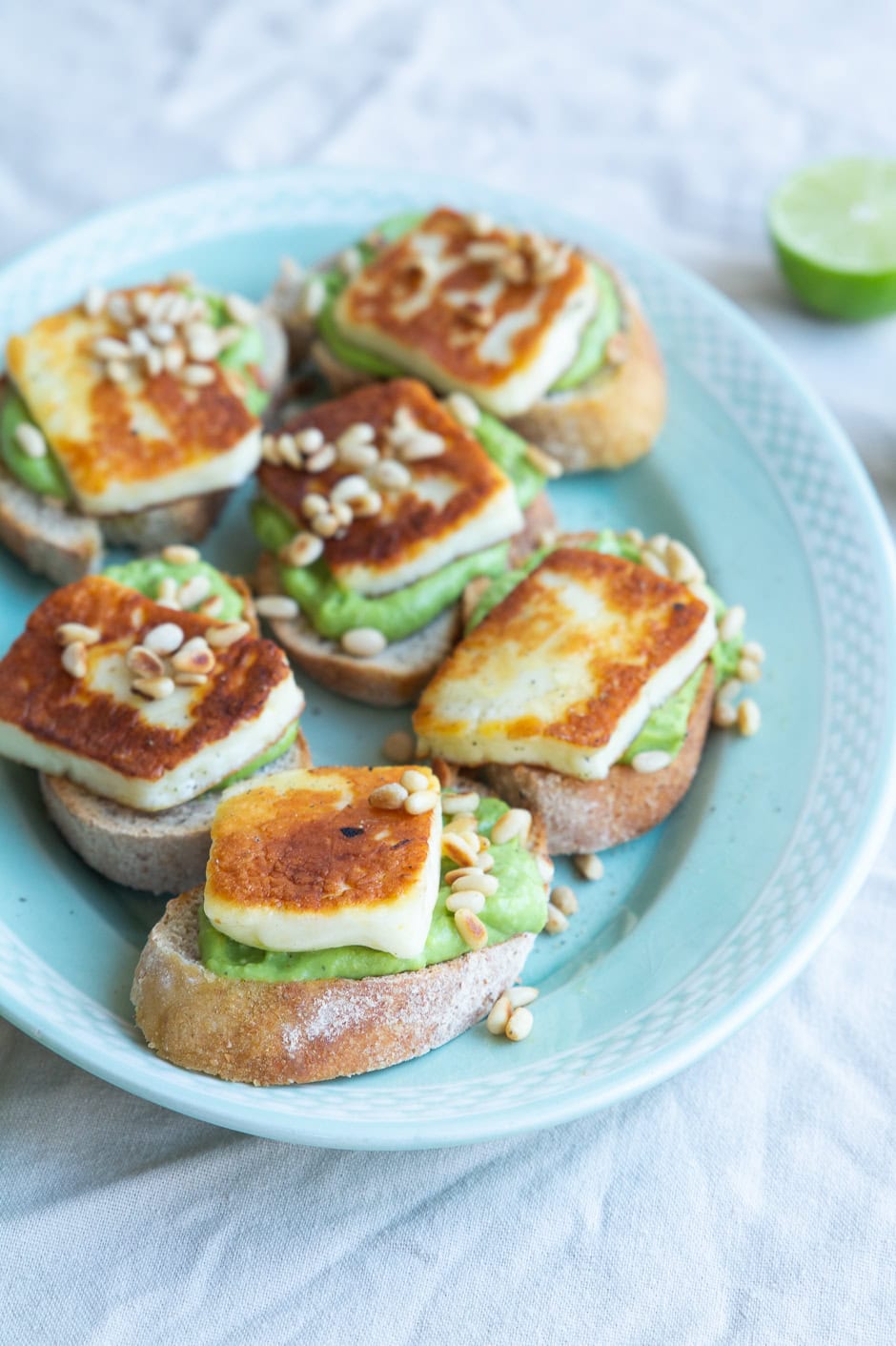 Toast med halloumi
