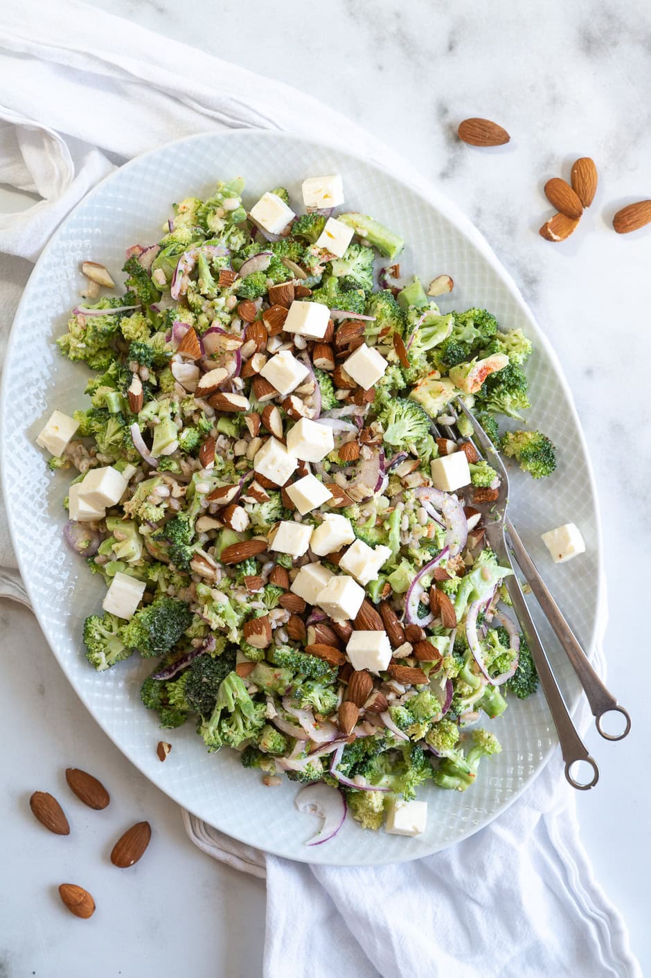 Broccolisalat med perlebyg