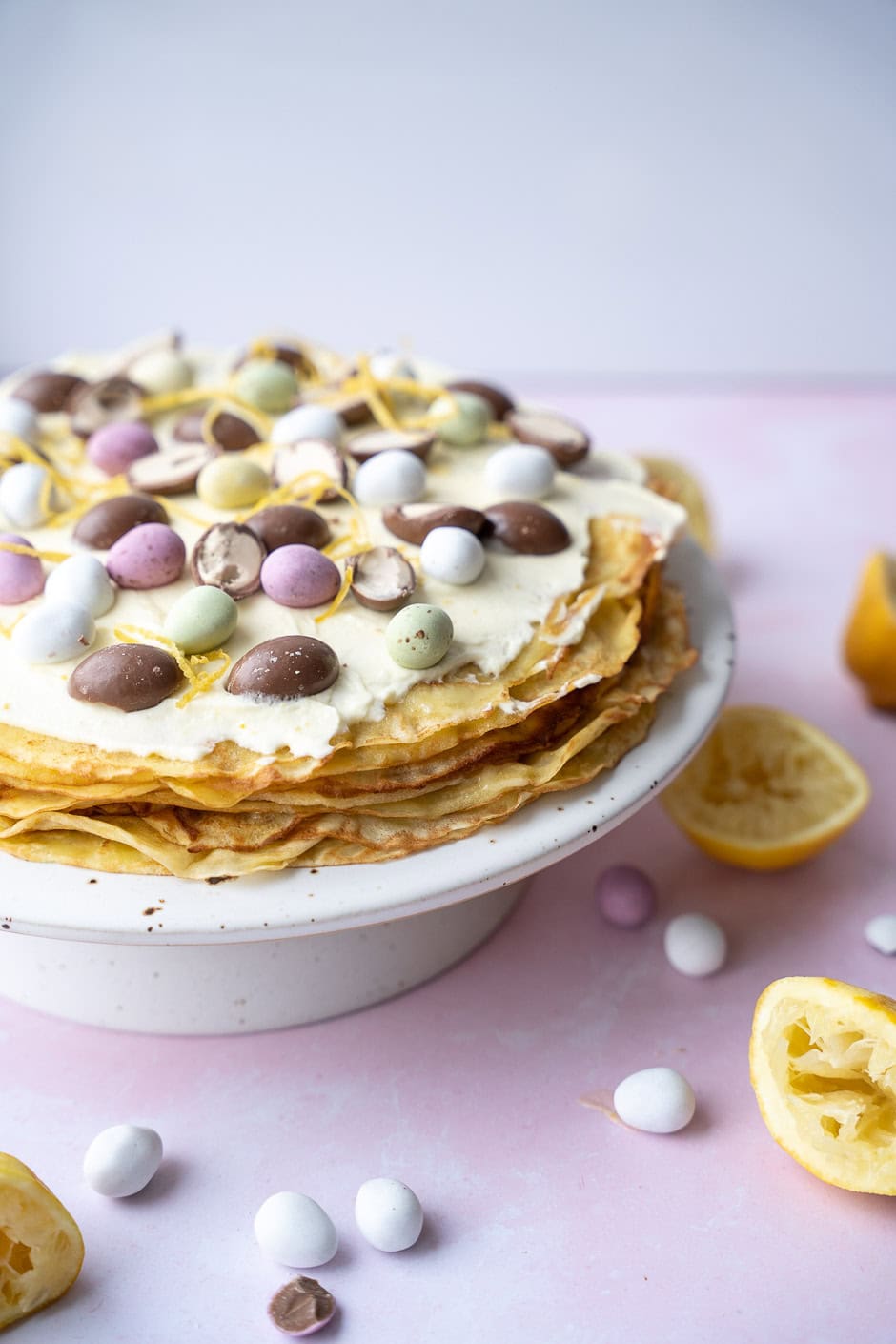 Påske pandekagekage med citron